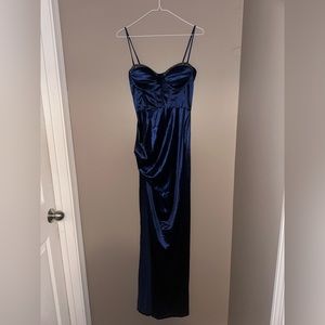 Windsor Reyna Satin Heat Stone Formal Dress